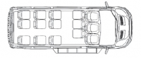 Микроавтобус Форд Транзит F22706 14 мест (350LWB)