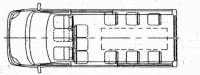 Ритуальный микроавтобус Ford 350 LWB 22273C