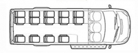 Форд Транзит автобус для детей TST41C-601 (14+2+1)