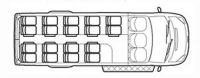 Школьный автобус Форд Транзит TST41D-801 (18+2+1)