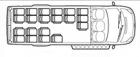 Ford Transit школьный автобус TST41D-1000 (20+2+1)